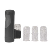 Set accessori sostitutivi trasparenti per masturbatore The Handy con texture a bolle geometriche