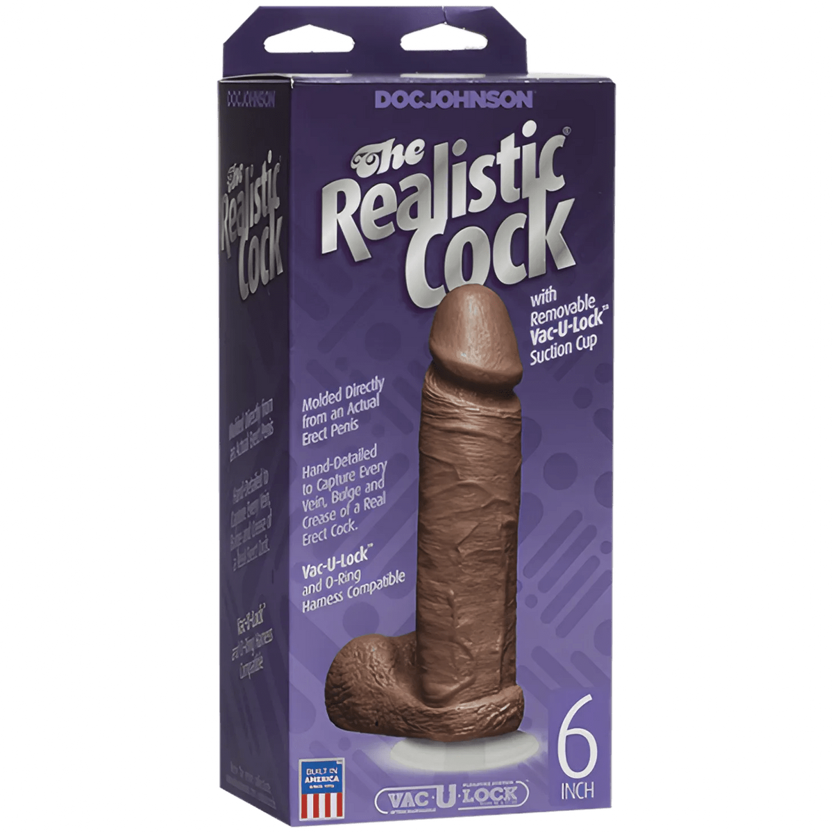 The Realistic Cock 8″ - Mulatto