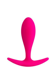 Plug anale rosa fucsia base Y ampia finitura uniforme