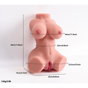 Torso Donna Realistico 2.5 Kg Con Seno Prosperoso