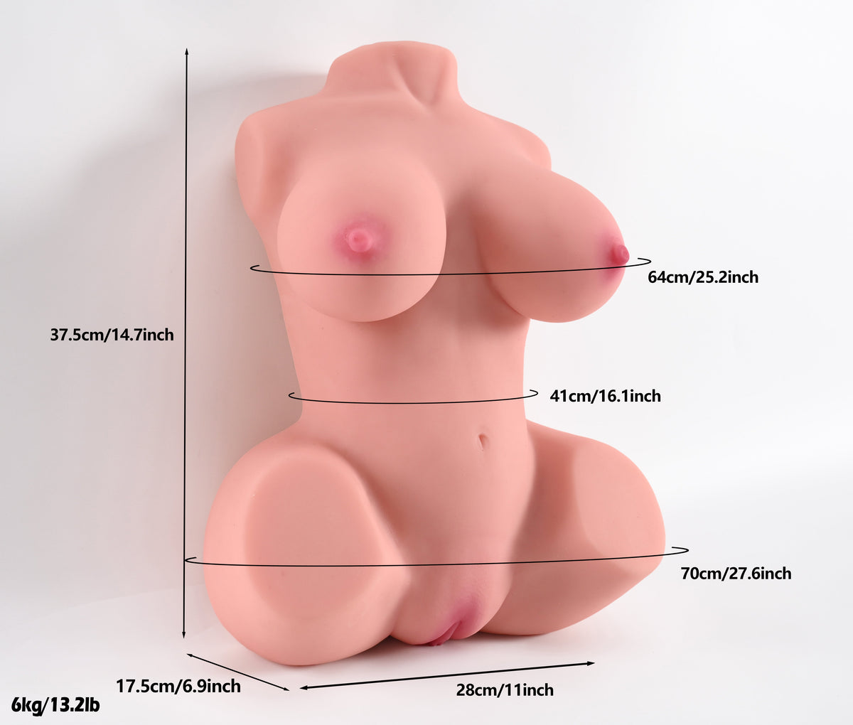 Torso Donna Realistico da 6 Kg