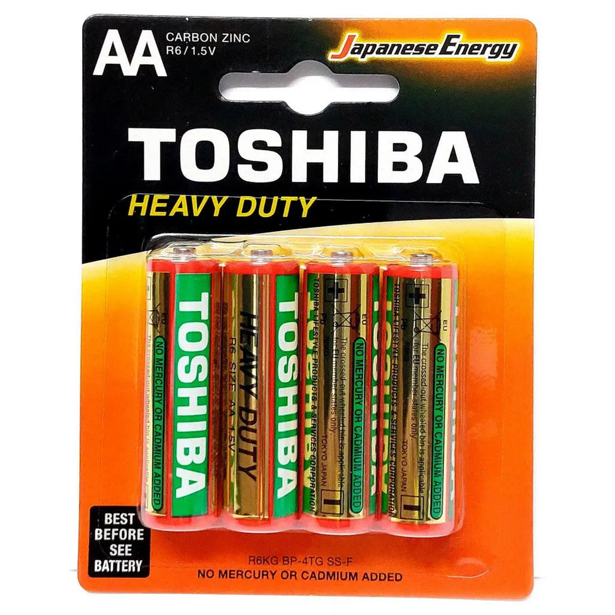 Toshiba Pile Stilo Formato AA 15V - Confezione da 4 Pezzi