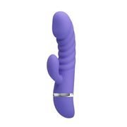 Tracy Vibratore Rabbit in Silicone Super Soft con 7 modalità di vibrazione - Lilla