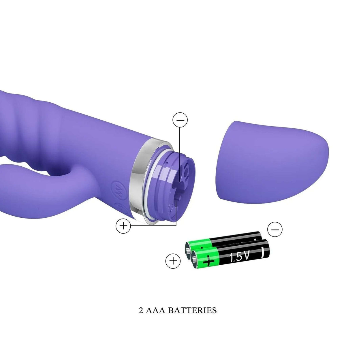 Tracy Vibratore Rabbit in Silicone Super Soft con 7 modalità di vibrazione - Lilla
