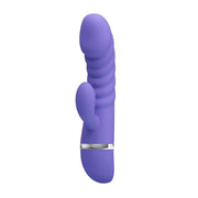 Tracy Vibratore Rabbit in Silicone Super Soft con 7 modalità di vibrazione - Lilla