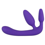 Trio Strapless Strap-On Triple Teaser