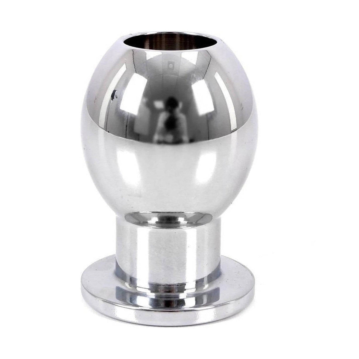 Plug anale in acciaio inox con tunnel aperto per stimolazione extra