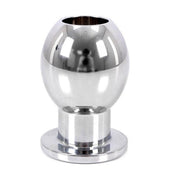 Plug anale in acciaio inox con tunnel aperto per stimolazione extra