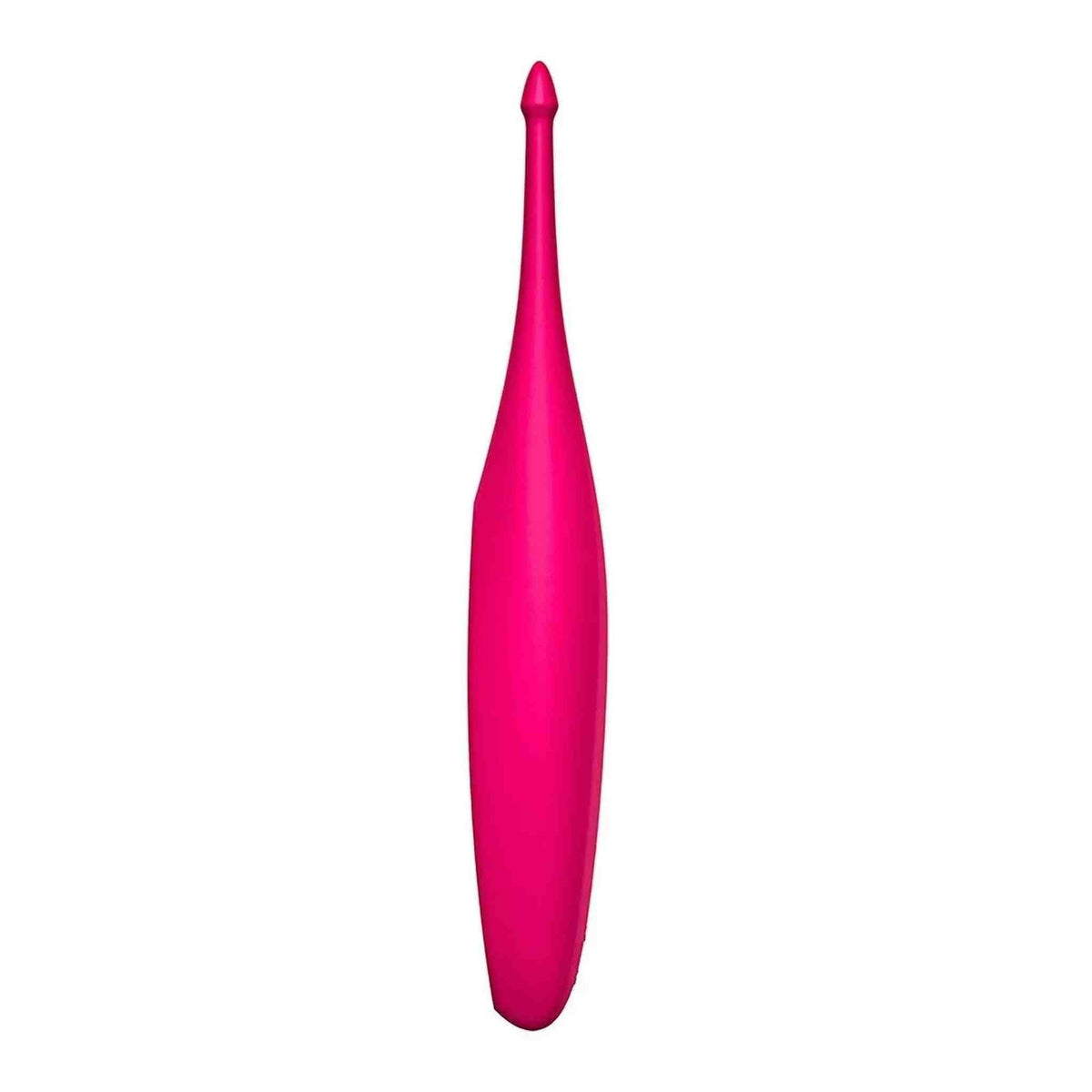 Vibratore Satisfyer Twirling Fun rosa acceso a forma di goccia con punta sottile