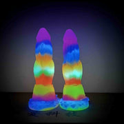 Dildo T-RX luminescente multicolore al buio
