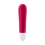 Retro vibratore Satisfyer Ultra Power Bullet 1 con simboli CE e fori di ricarica