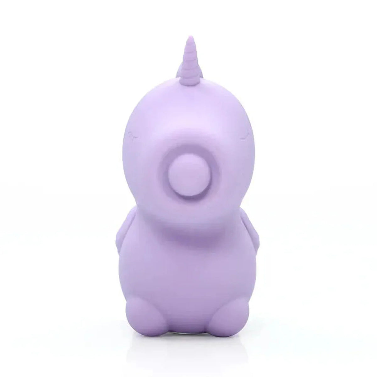 Vibratore clitorideo Unihorn Karma Lilac vista frontale dettaglio muso e corna