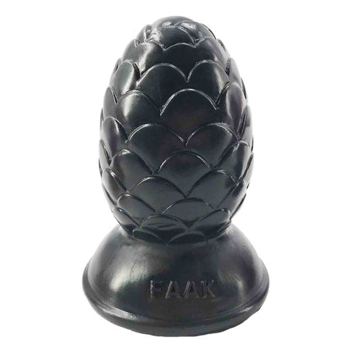 Dildo pigna nero su base nera inciso FAAK