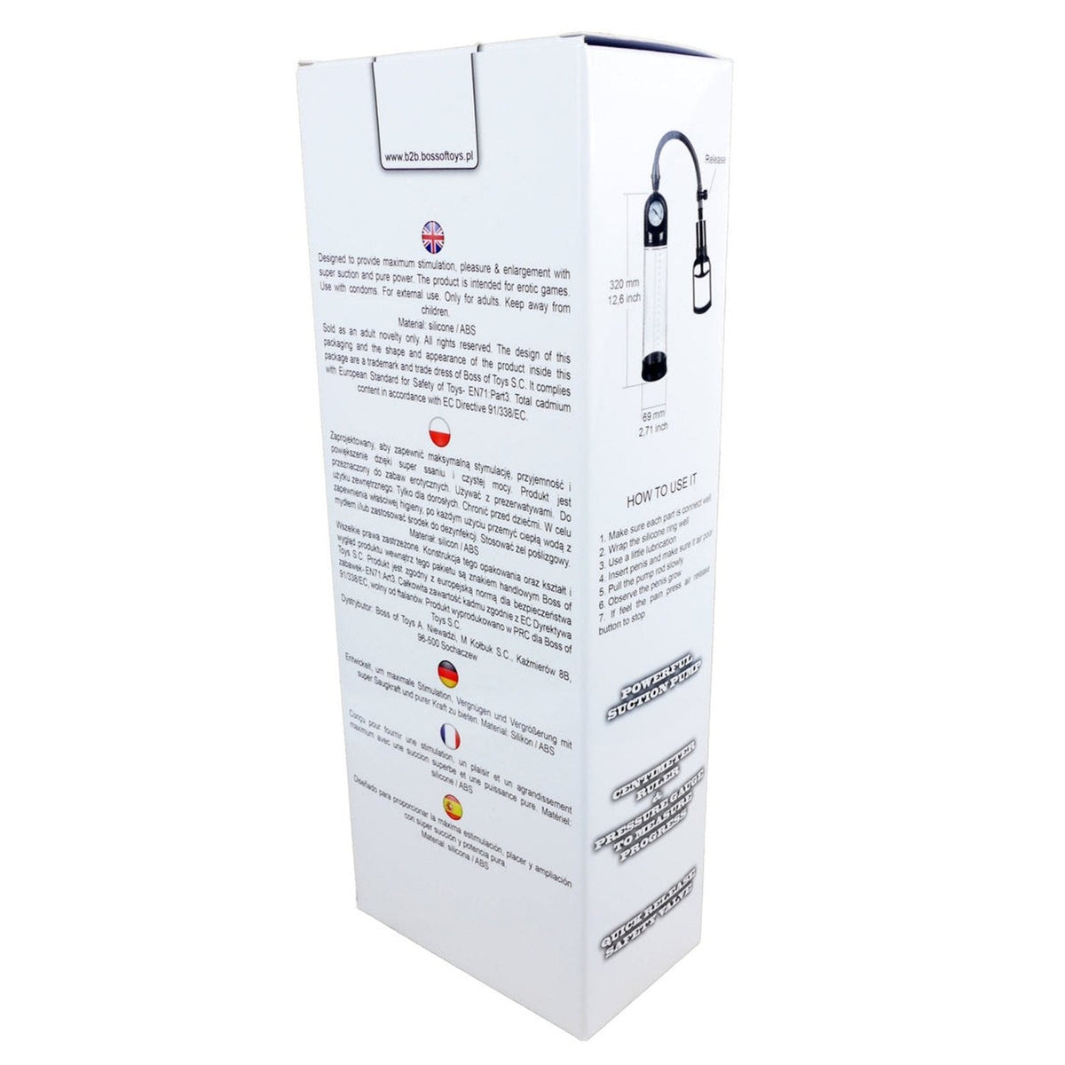Vacuum con Manometro e Grilletto di Precione