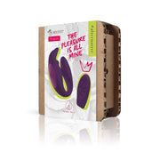 Scatola prodotto Venere vibratore a forma di U viola con grafica moderna e logo Totally for u