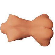 Vista laterale torso femminile, curva fianco e attacco cosce in materiale skin-like