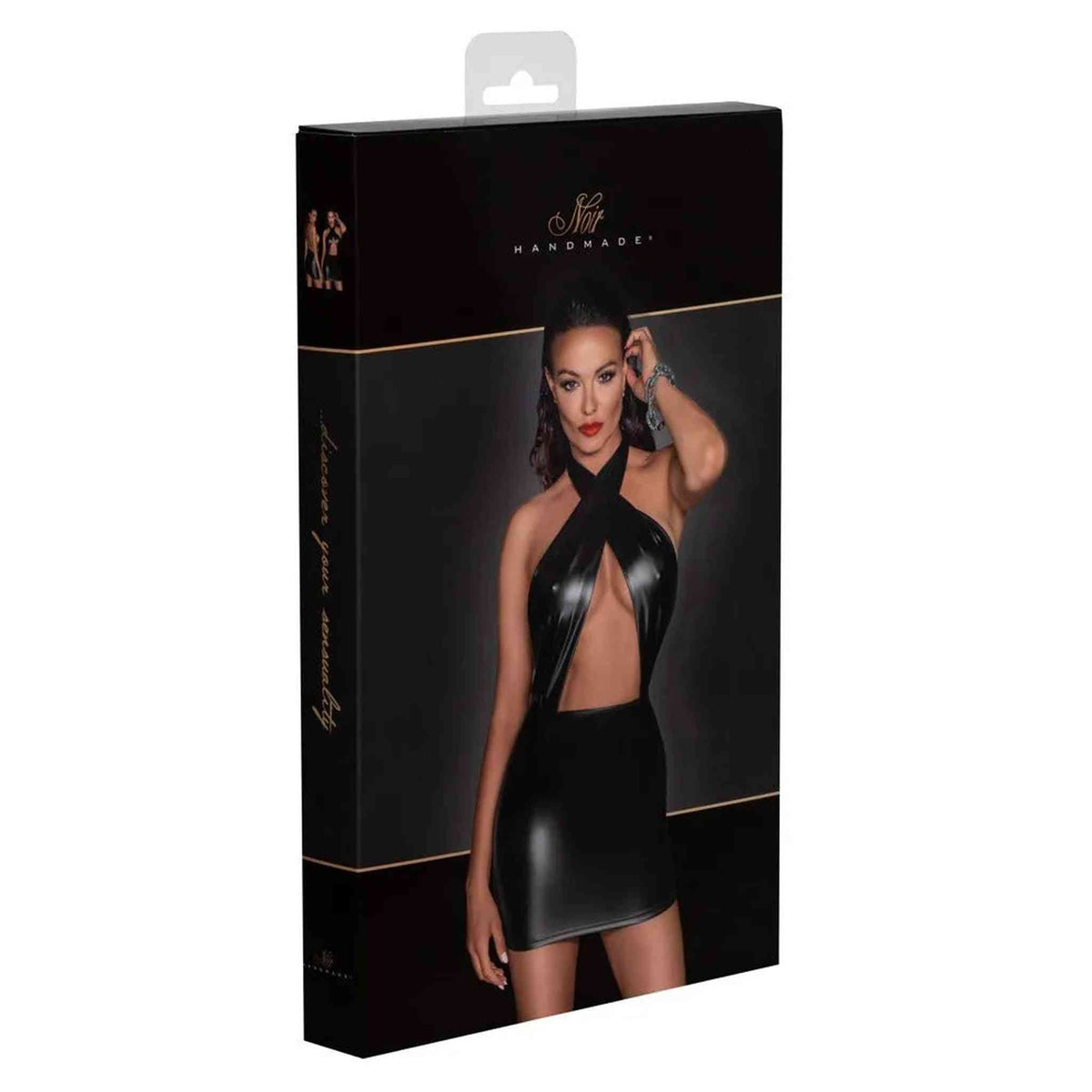 Vestitino Sexy con Top Intrecciato Al Collo