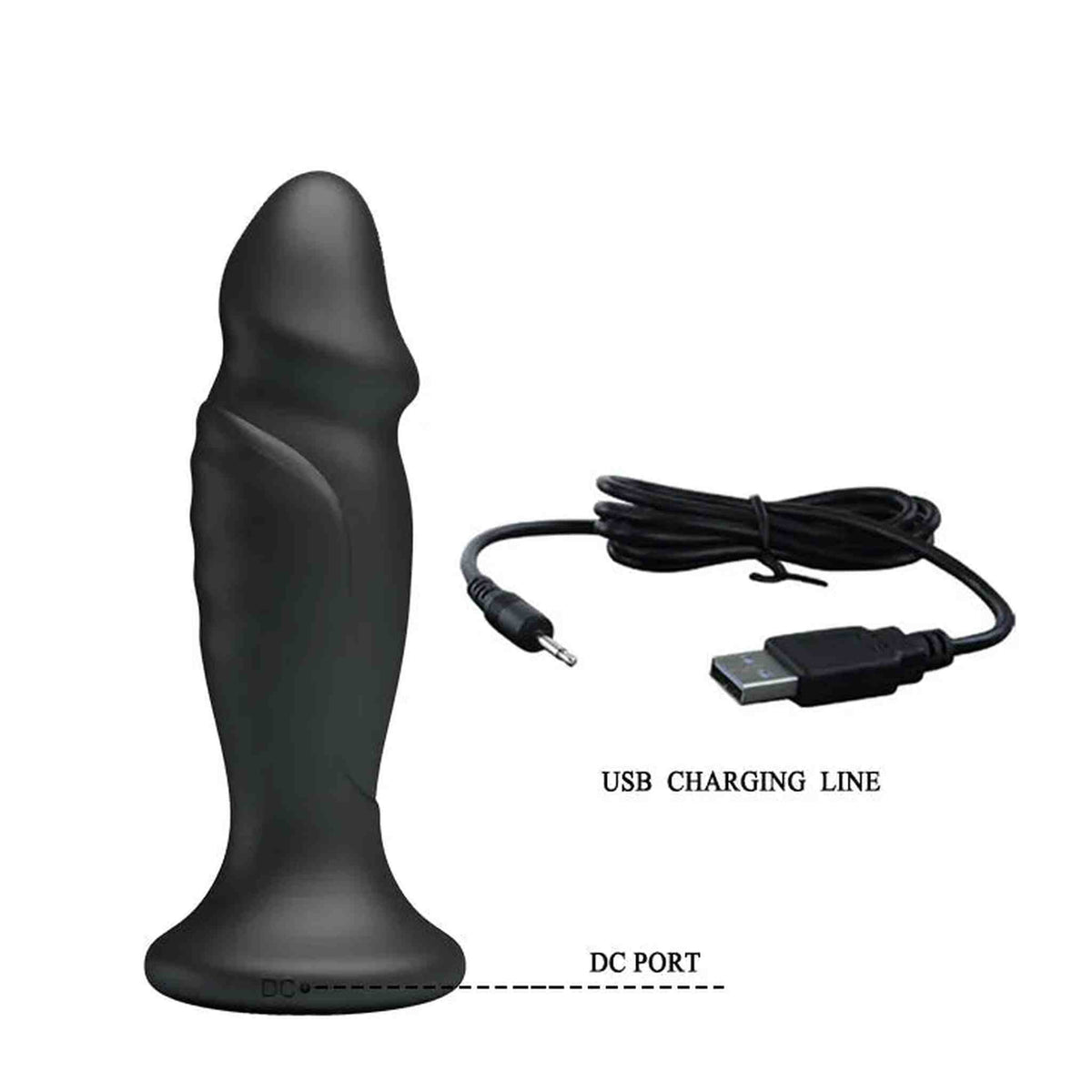 Vibratore Anale Con Glande Scolpito