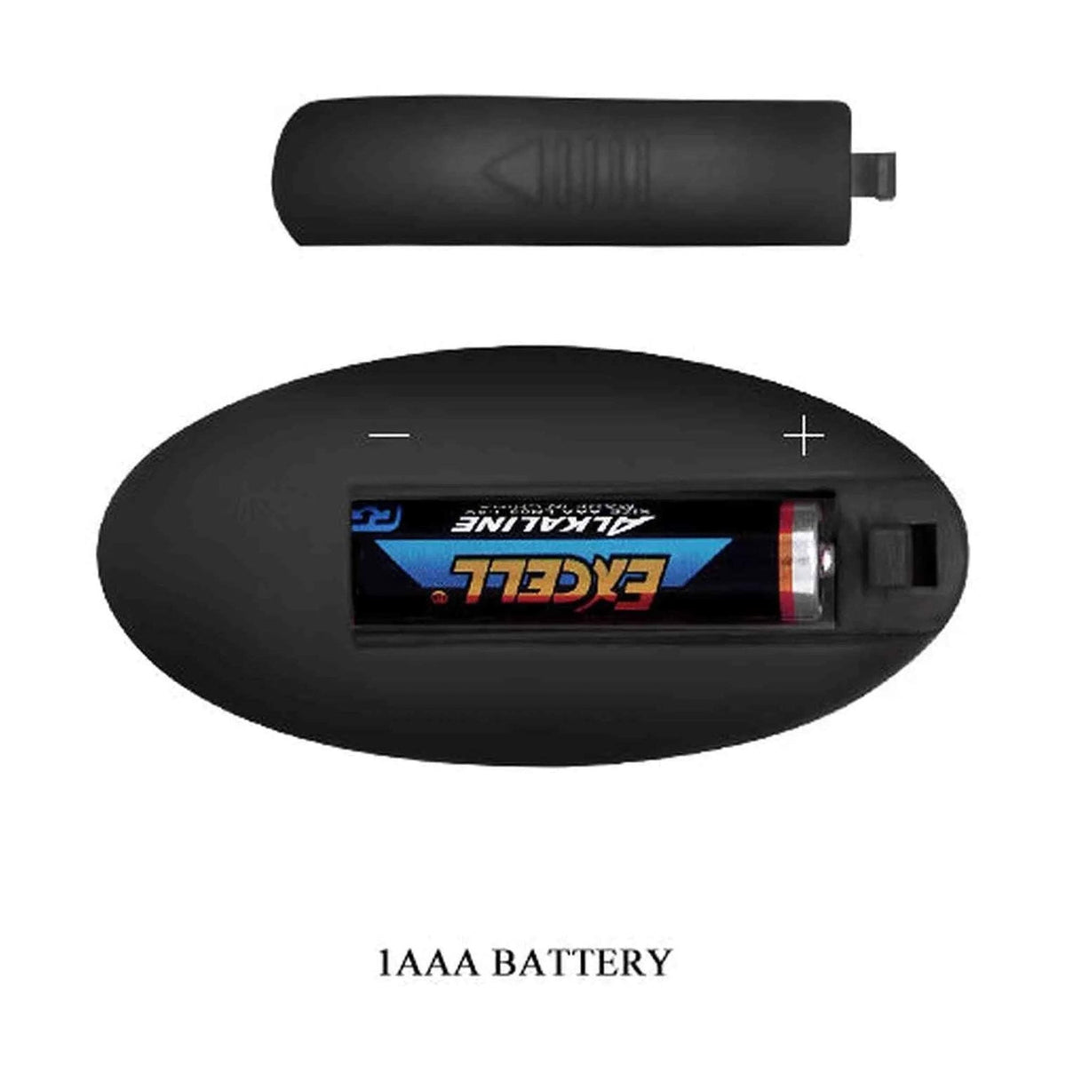 Batteria AAA rimovibile nel telecomando del plug anale
