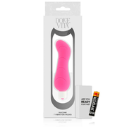Confezione vibratore Dolce Vita rosa con batteria inclusa e 7 modalità