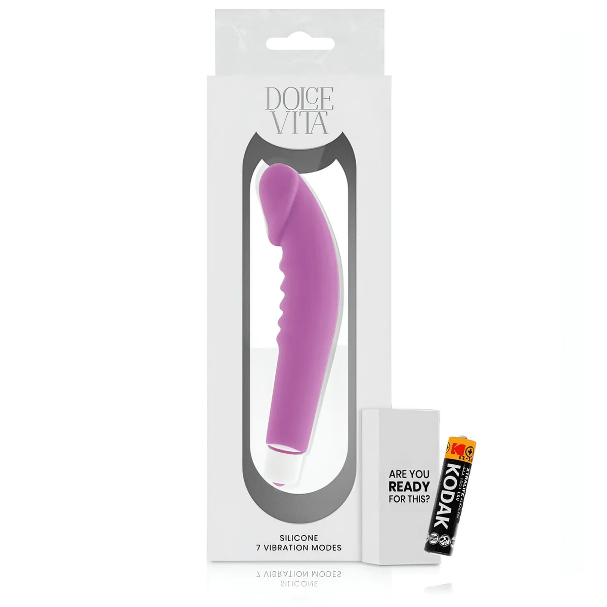Vibratore Design A Forma Fallica Con Scanalature Stimolanti