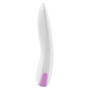 Vibratore design OVO F6 profilo laterale forma ondulata in silicone opaco