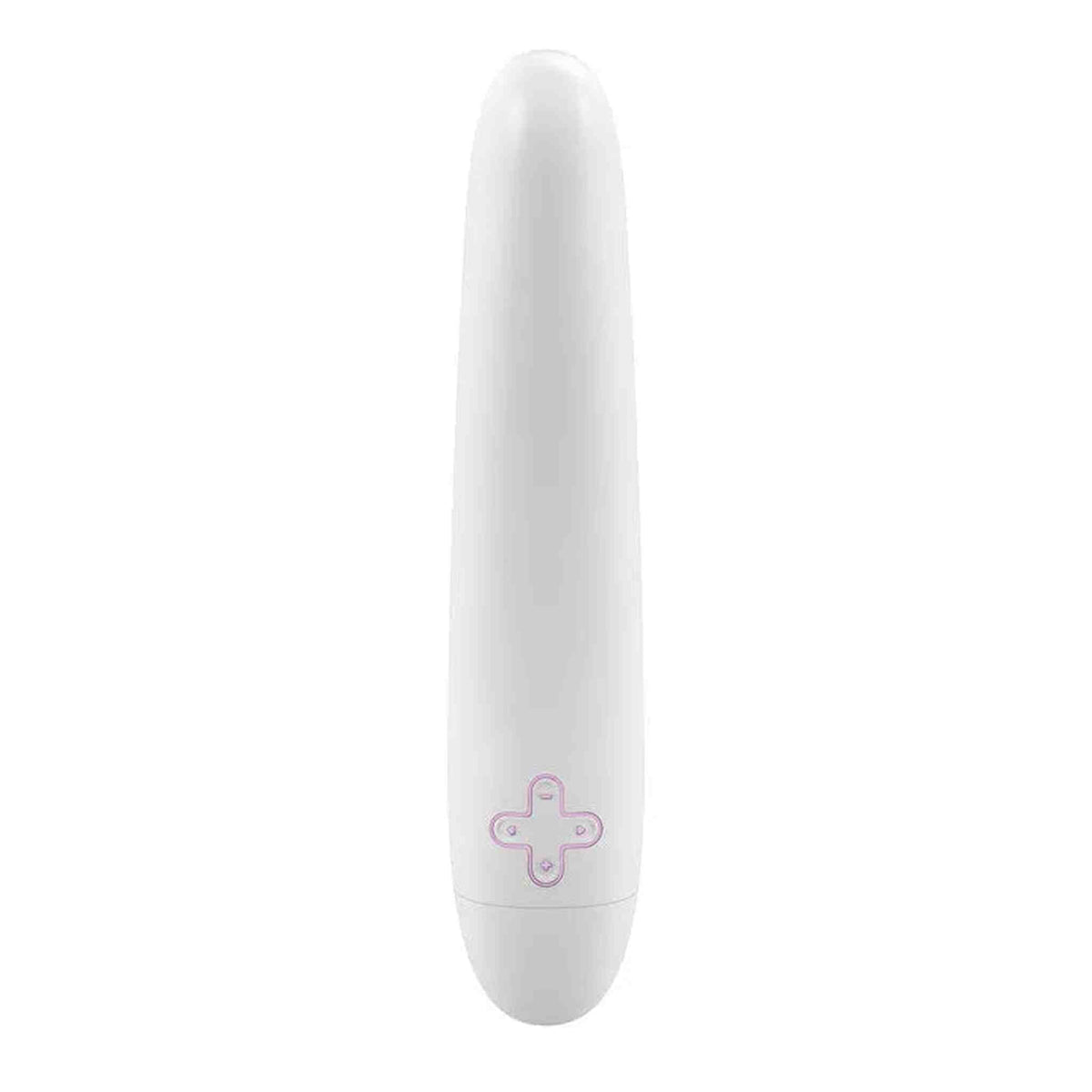 Vibratore Design OVO F7 - Bianco/Rosa
