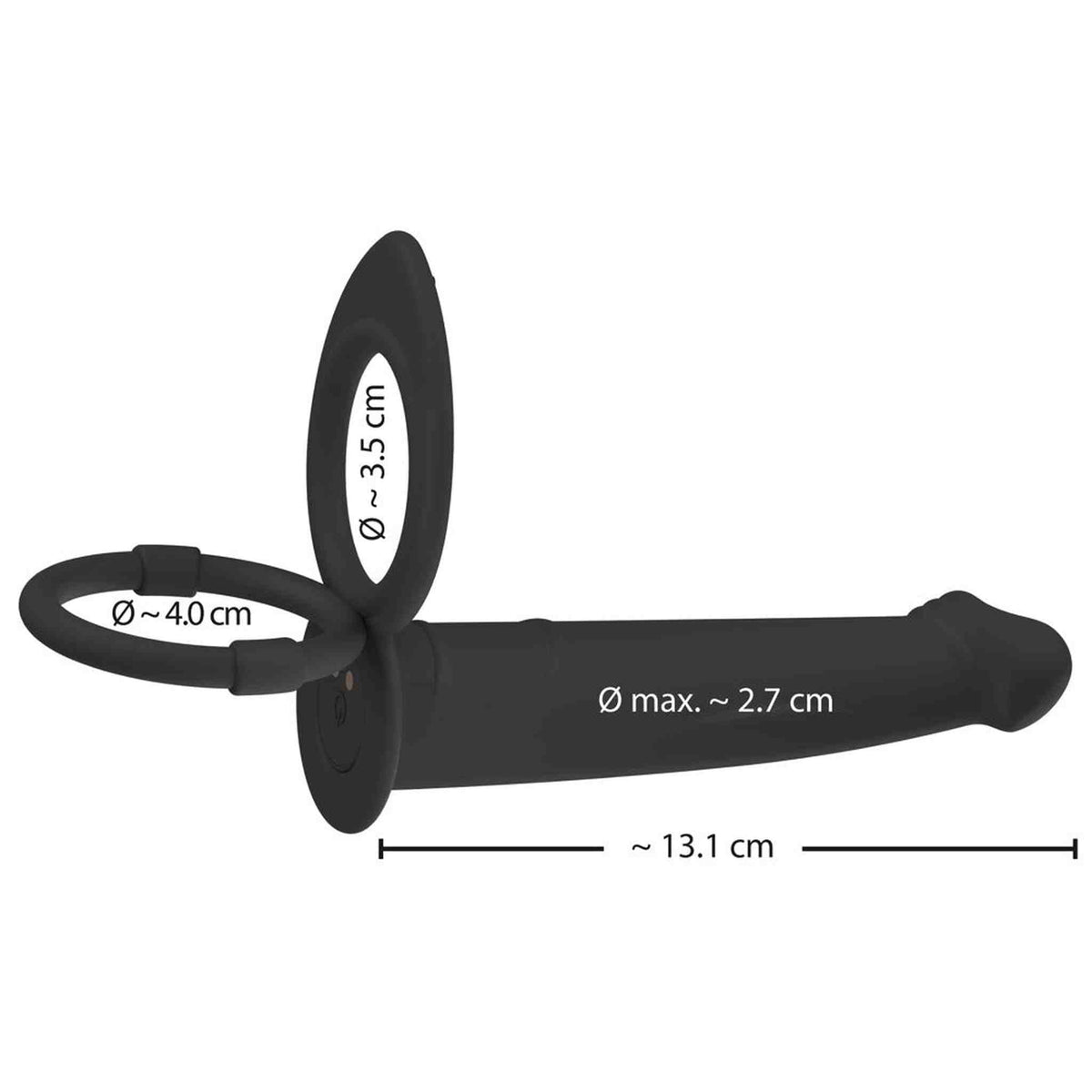 Vibratore Doppia Penetrazione con Comando Wireless