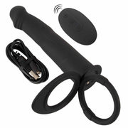 Vibratore Doppia Penetrazione con Comando Wireless