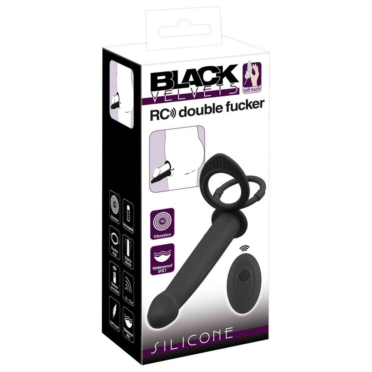 Vibratore Doppia Penetrazione con Comando Wireless