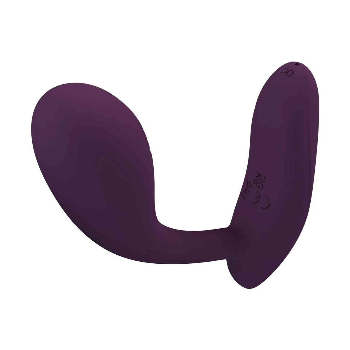 Vibratore silicone viola scuro modello Baird ergonomia curva