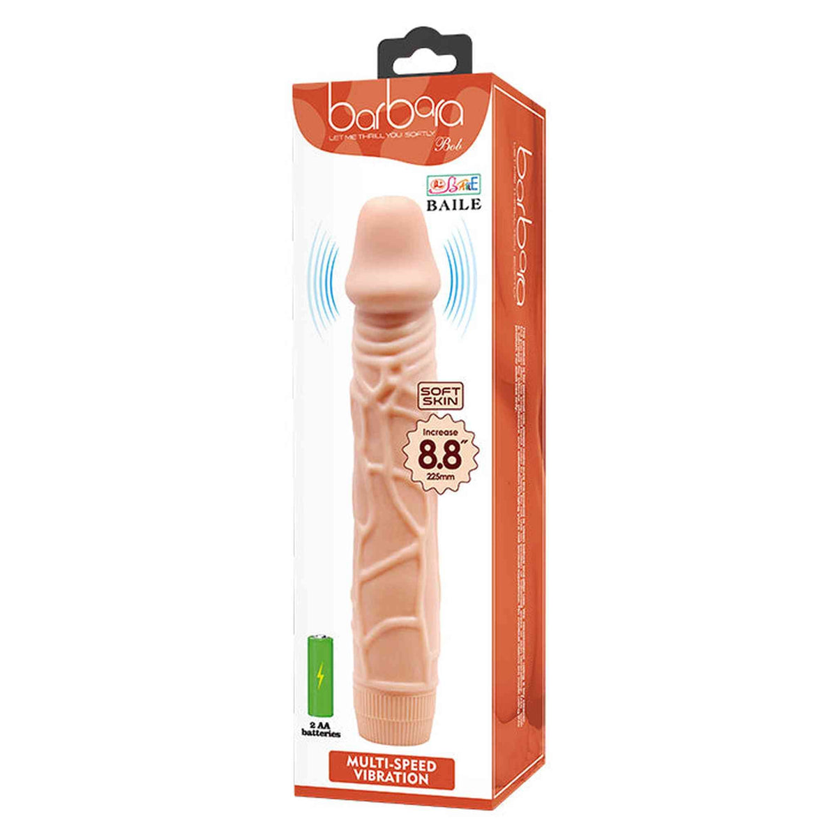 Vibratore Multivelocità in Soft Skin 22.5 cm Ø 4.5 cm