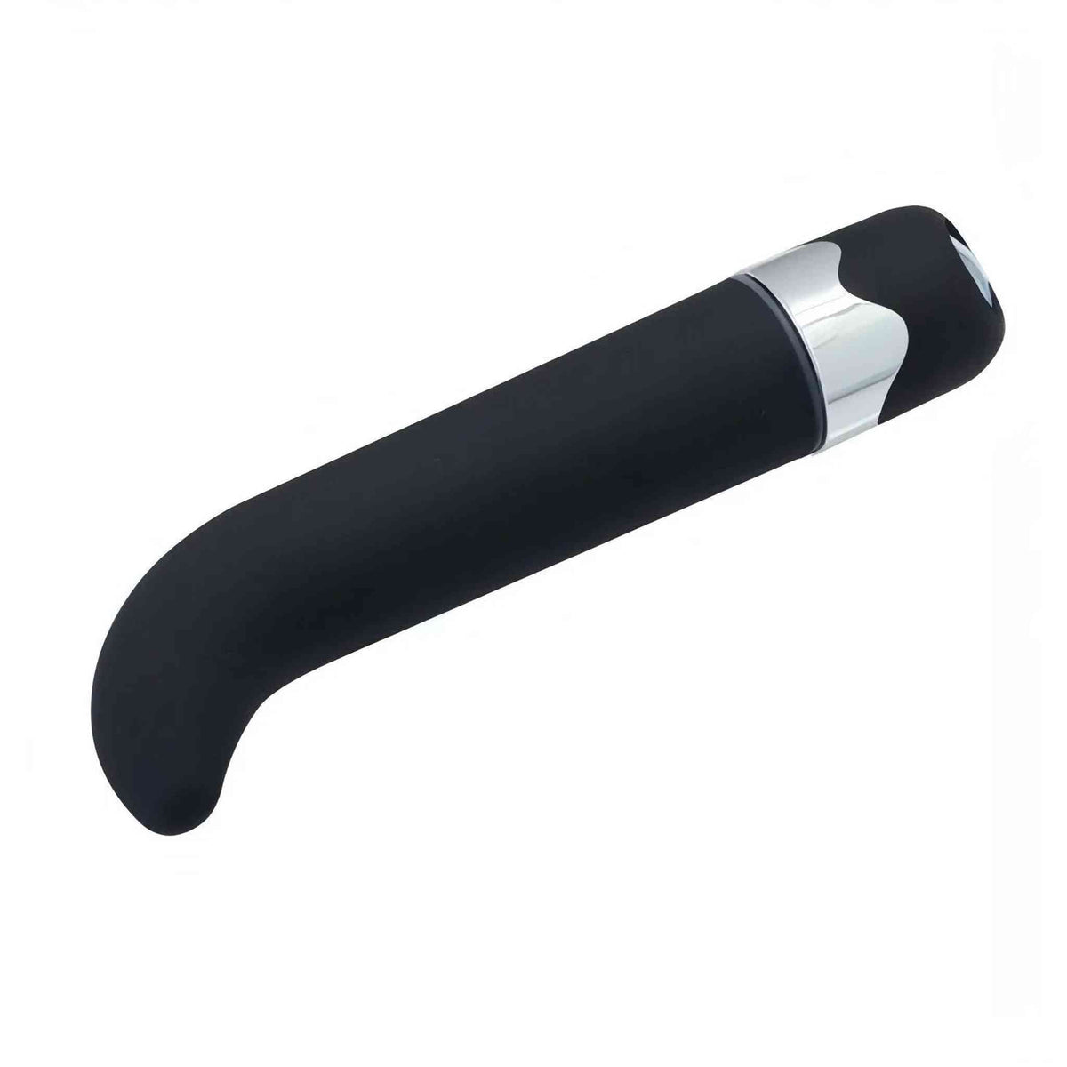 Vibratore Punto G in silicone 15 cm - Multispeed, Nero