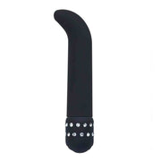 Vibratore Punto-G in silicone 15 cm con diamanti - Multispeed, Nero