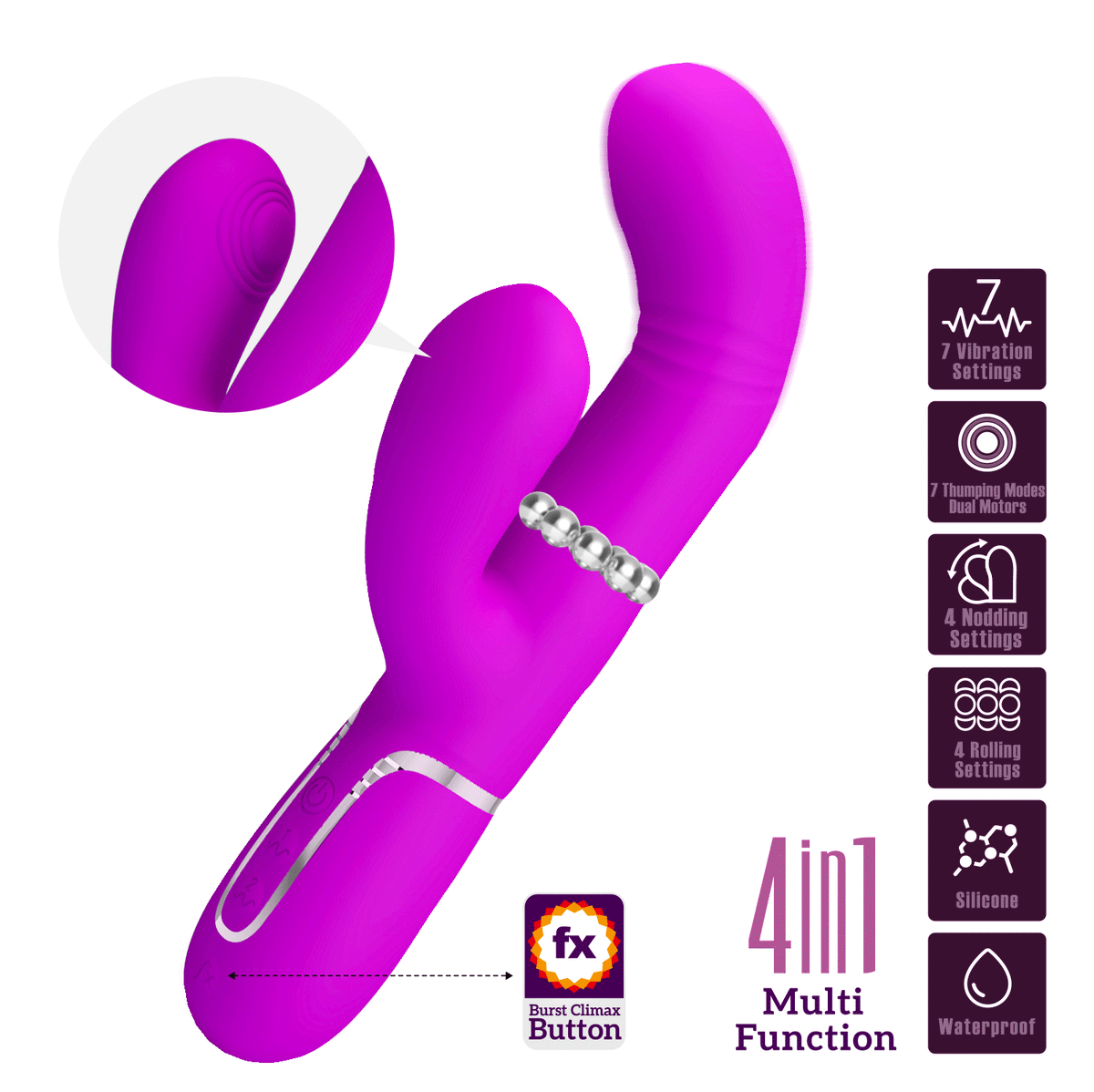 Vibratore Rabbit 4 Motori