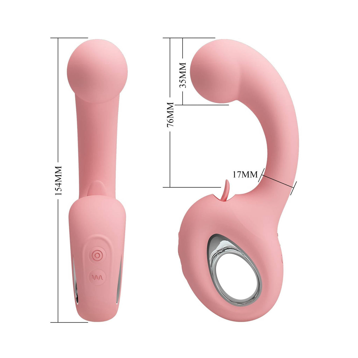 Vibratore Rabbit Punto G Con Stimolatore a Lingua