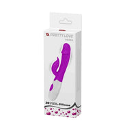 Confezione rettangolare vibratore rabbit Pretty Love Peter da 30 funzioni