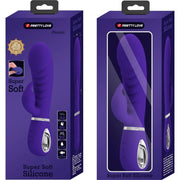 Scatola confezionamento vibratore rabbit viola Pretty Love in silicone morbido