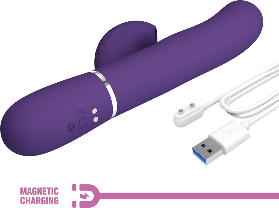 Vibratore Rabbit e Succhiaclitoride con Pulsazione