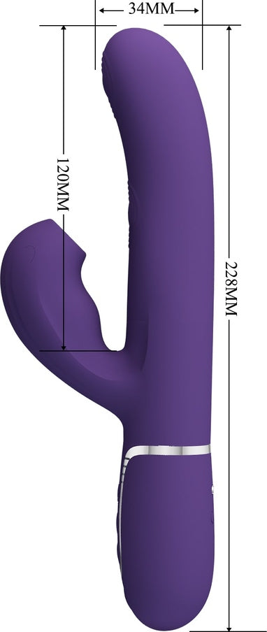 Vibratore Rabbit e Succhiaclitoride con Pulsazione