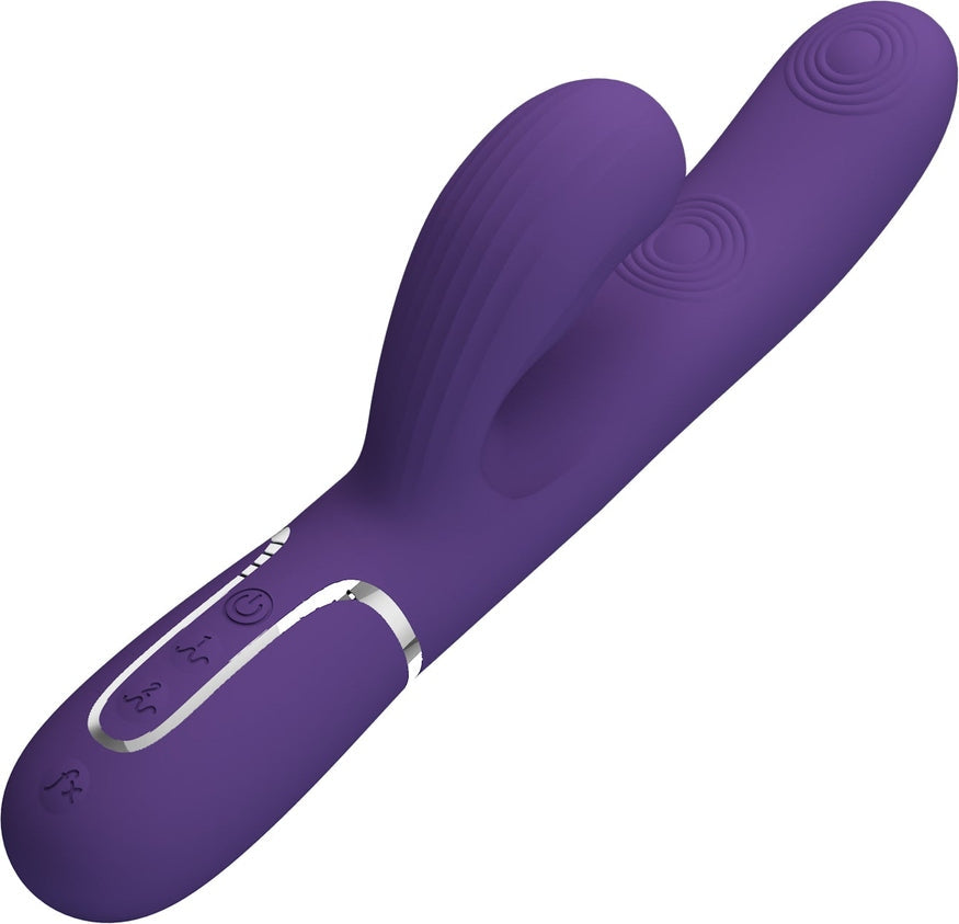 Vibratore Rabbit e Succhiaclitoride con Pulsazione