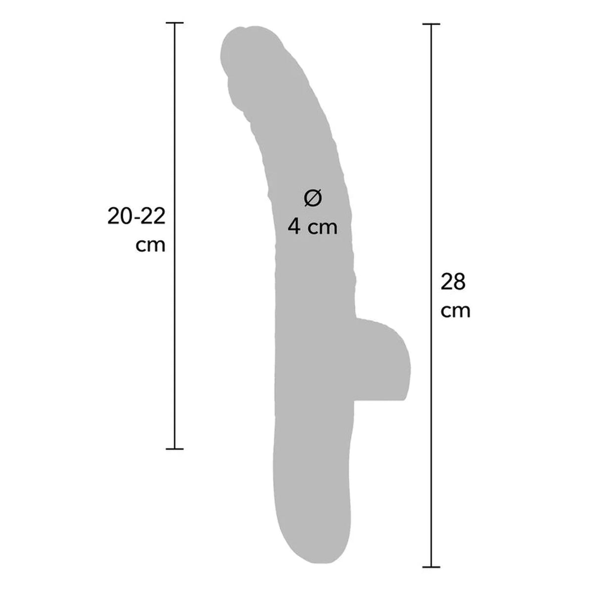 Vibratore Realistico Con Spinta, Vibrazione e Wiggling