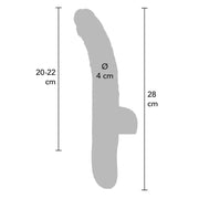 Vibratore Realistico Con Spinta, Vibrazione e Wiggling