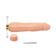 Vibratore realistico Barbara Dwarf alloggiamento batterie AA aperto