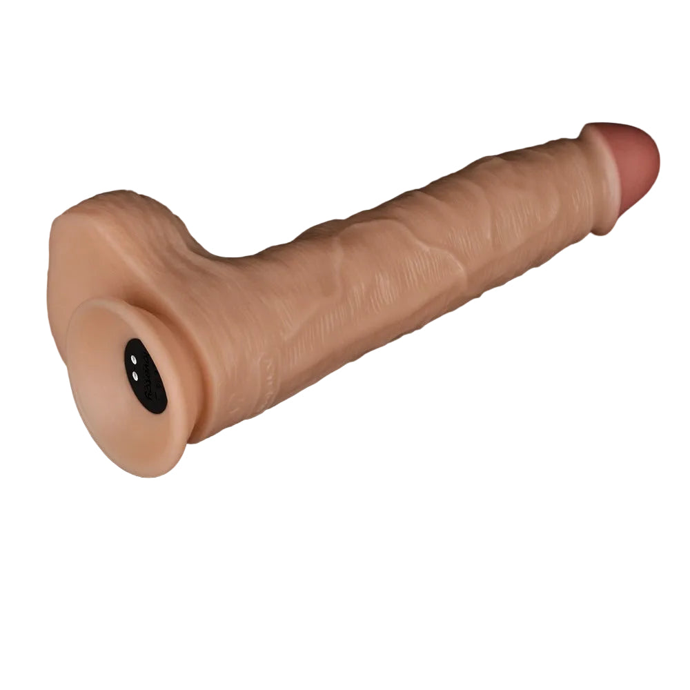Vibratore Realistico con Pene e Testicoli 11″