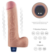 Vibratore Realistico con Testicoli 25.3 cm