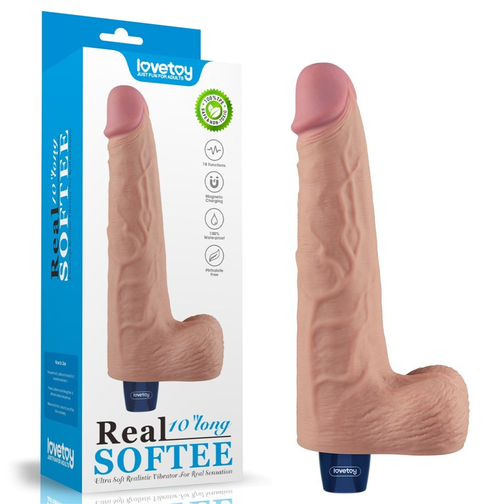 Vibratore Realistico con Testicoli 25.3 cm