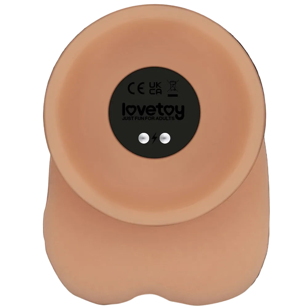 Vibratore Realistico con Testicoli e Ventosa 9″