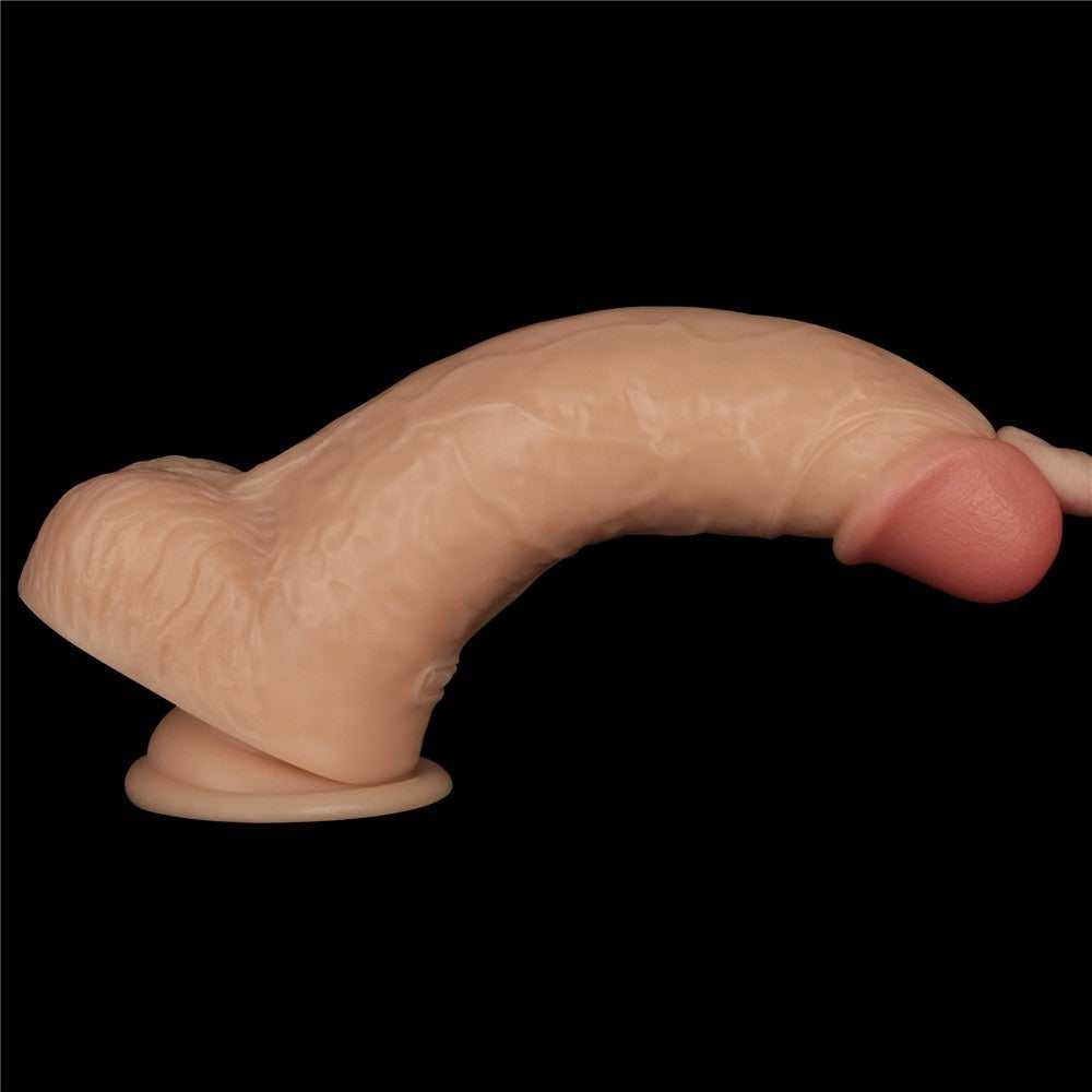 Vibratore Realistico con Testicoli e Ventosa 9″