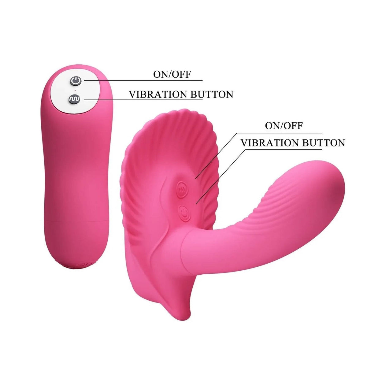 Vibratore Wireless Doppia Stimolazione Interno/Esterno - 30 modalità di vibrazione, Ricaricabile